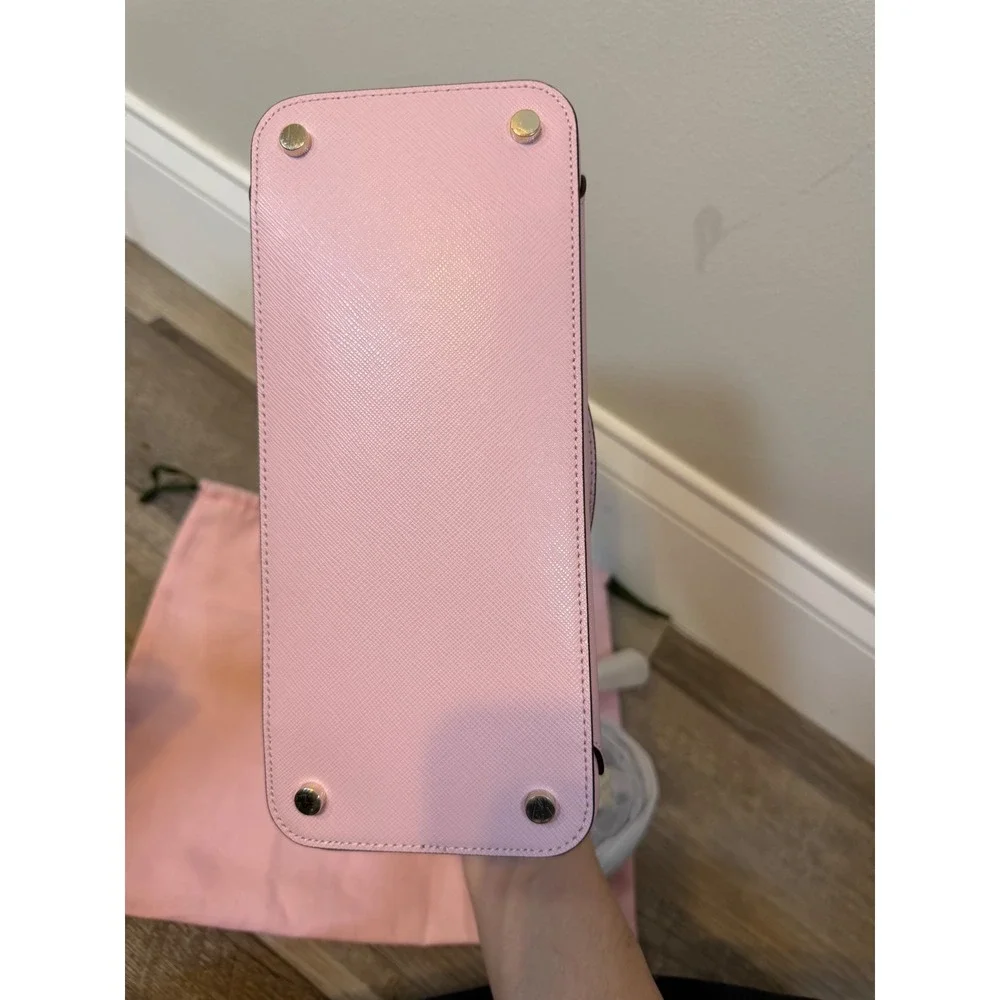 Kate Spade Womens Satchel Saffiano Leather Pink Small